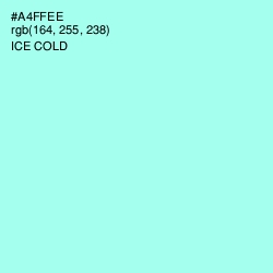 #A4FFEE - Ice Cold Color Image