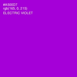 #A500D7 - Electric Violet Color Image