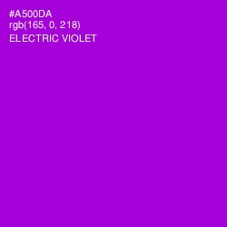 #A500DA - Electric Violet Color Image