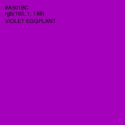 #A501BC - Violet Eggplant Color Image