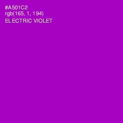 #A501C2 - Electric Violet Color Image