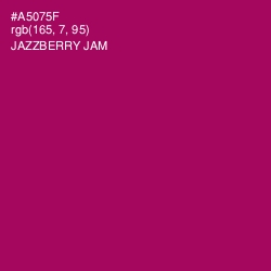 #A5075F - Jazzberry Jam Color Image