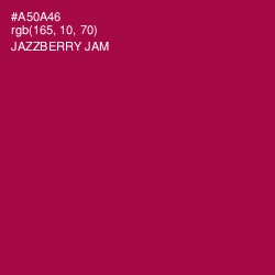 #A50A46 - Jazzberry Jam Color Image