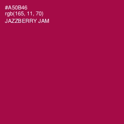 #A50B46 - Jazzberry Jam Color Image