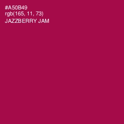 #A50B49 - Jazzberry Jam Color Image