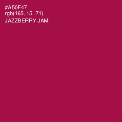 #A50F47 - Jazzberry Jam Color Image