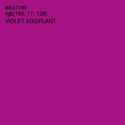 #A51180 - Violet Eggplant Color Image