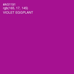 #A51191 - Violet Eggplant Color Image