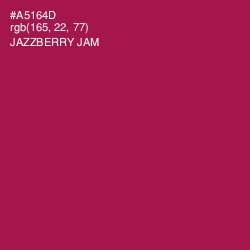 #A5164D - Jazzberry Jam Color Image