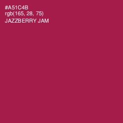 #A51C4B - Jazzberry Jam Color Image