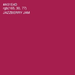 #A51E4D - Jazzberry Jam Color Image