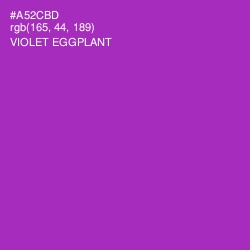 #A52CBD - Violet Eggplant Color Image