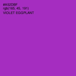 #A52DBF - Violet Eggplant Color Image