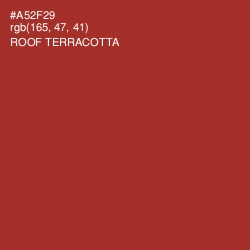#A52F29 - Roof Terracotta Color Image