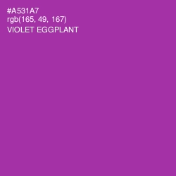 #A531A7 - Violet Eggplant Color Image