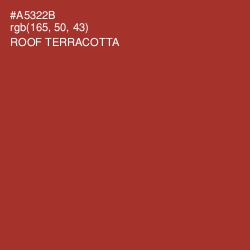#A5322B - Roof Terracotta Color Image