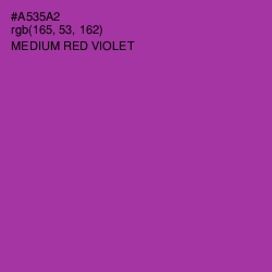 #A535A2 - Medium Red Violet Color Image