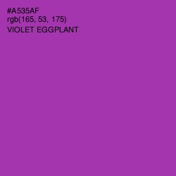 #A535AF - Violet Eggplant Color Image