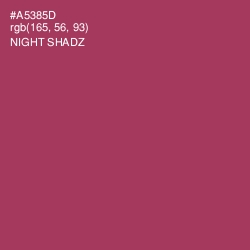 #A5385D - Night Shadz Color Image