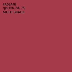 #A53A4B - Night Shadz Color Image