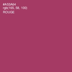 #A53A64 - Rouge Color Image