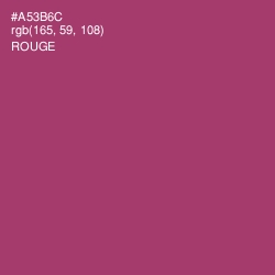 #A53B6C - Rouge Color Image