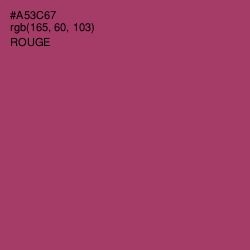 #A53C67 - Rouge Color Image