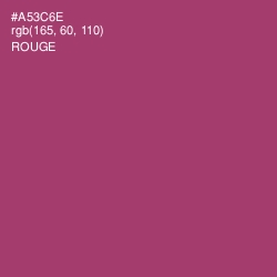 #A53C6E - Rouge Color Image