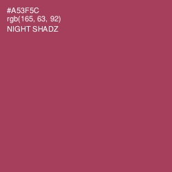 #A53F5C - Night Shadz Color Image