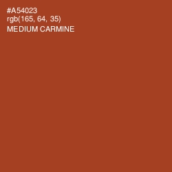 #A54023 - Medium Carmine Color Image