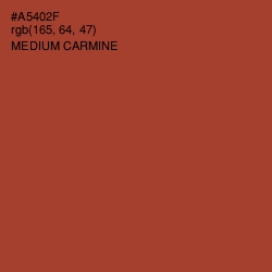 #A5402F - Medium Carmine Color Image