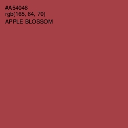 #A54046 - Apple Blossom Color Image