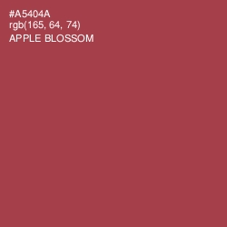 #A5404A - Apple Blossom Color Image