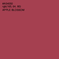 #A54050 - Apple Blossom Color Image