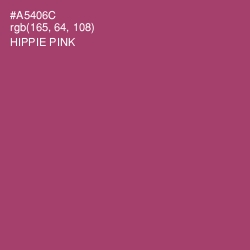 #A5406C - Hippie Pink Color Image