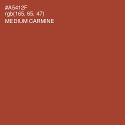 #A5412F - Medium Carmine Color Image