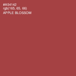 #A54142 - Apple Blossom Color Image