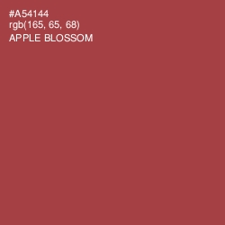 #A54144 - Apple Blossom Color Image