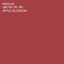 #A54145 - Apple Blossom Color Image