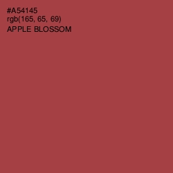 #A54145 - Apple Blossom Color Image