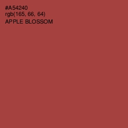 #A54240 - Apple Blossom Color Image