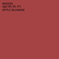 #A54243 - Apple Blossom Color Image