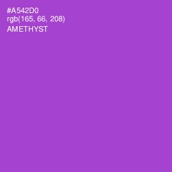 #A542D0 - Amethyst Color Image