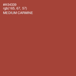 #A54339 - Medium Carmine Color Image