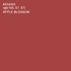 #A54343 - Apple Blossom Color Image