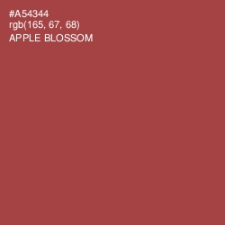 #A54344 - Apple Blossom Color Image