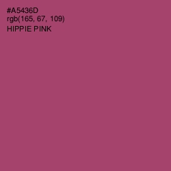 #A5436D - Hippie Pink Color Image