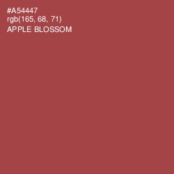 #A54447 - Apple Blossom Color Image