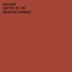 #A54538 - Medium Carmine Color Image