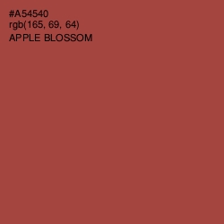 #A54540 - Apple Blossom Color Image